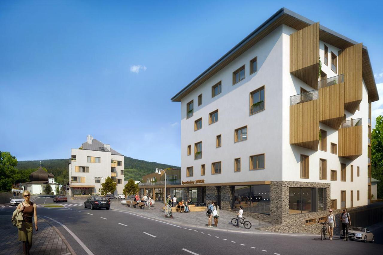 Apartment Rezidence - Javor & Wellness Železná Ruda エクステリア 写真